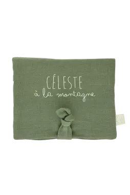 portamedallas de esquí personalizable en lino - idea de regalo original para niños