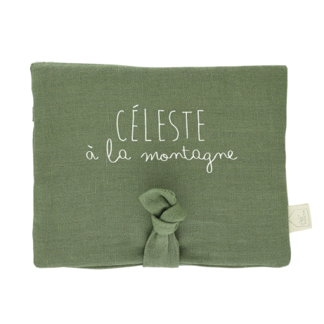 portamedallas de esquí personalizable en lino - idea de regalo original para niños