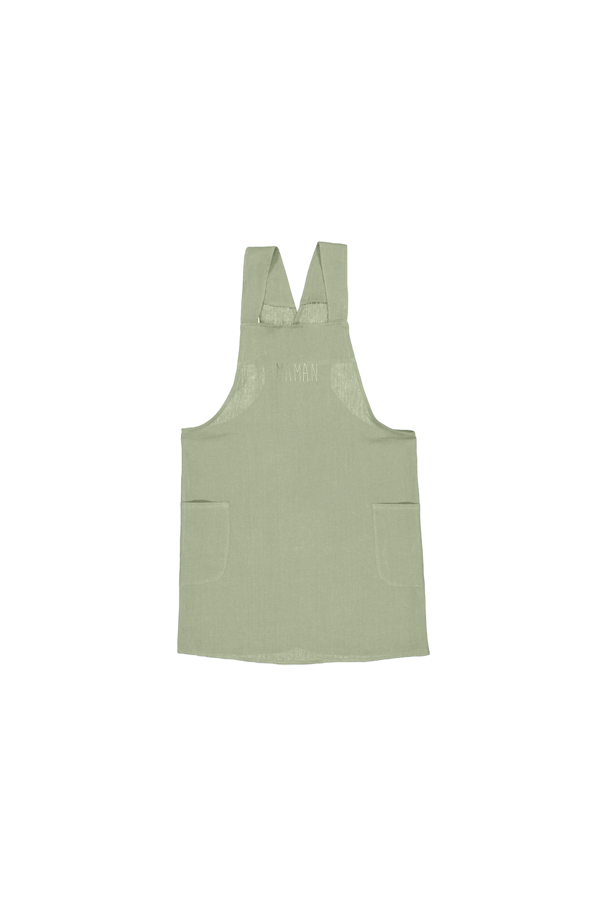 delantal de cocina de lino para adultos, liso y personalizado