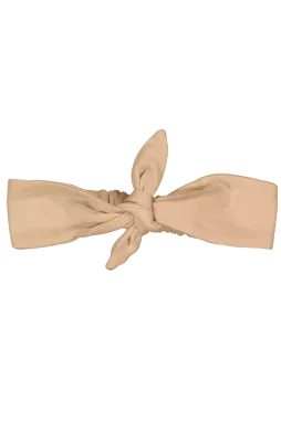 bonita diadema con lazo liso y ajustable en gasa de algodón para bebé y niña pequeña