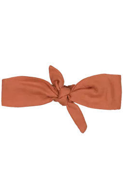 joli bandeau avec noeud uni et ajustable en gaze de coton pour bébé et petite fille