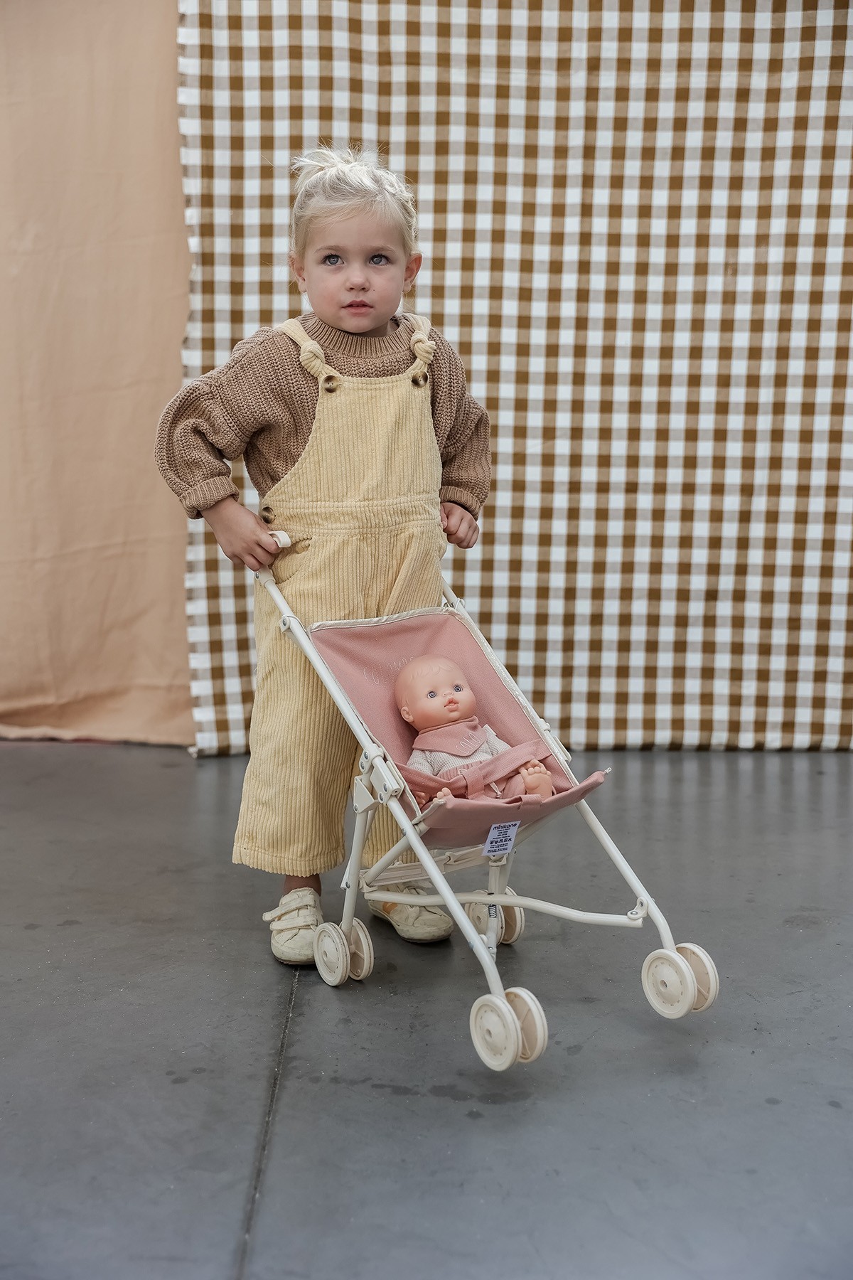 cochecito de muñeca infantil liso y personalizado
