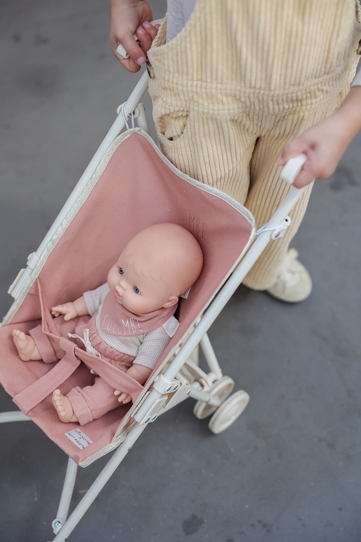 cochecito infantil liso y personalizado para muñeca bebé