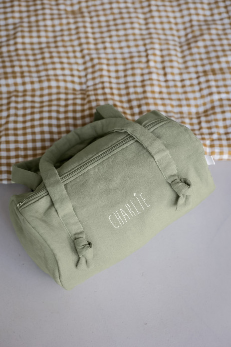 bolso bowling de lino personalizado para bebé