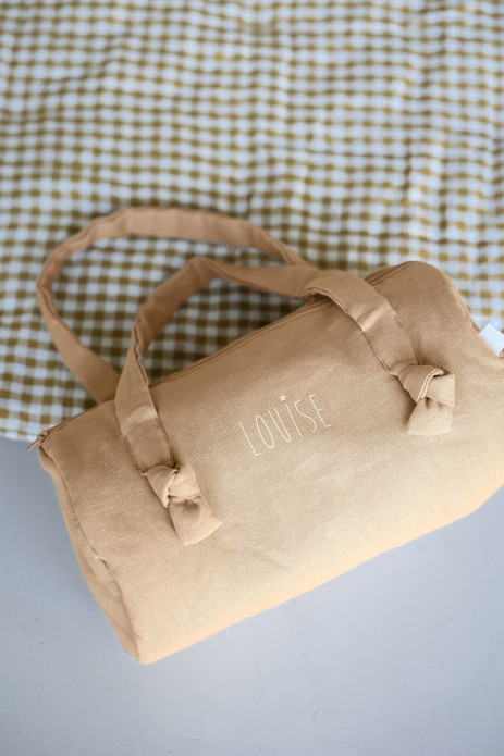 bolso bowling de lino personalizado para bebé