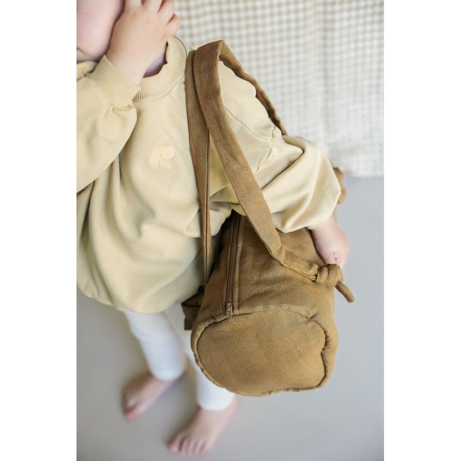 bolso bowling de lino personalizado para bebé