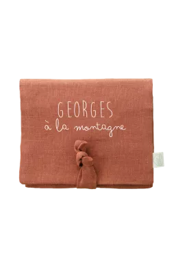 portamedallas de esquí personalizable en lino - idea de regalo original para niño