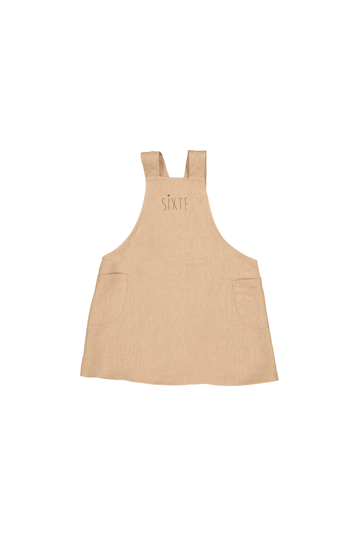 delantal de cocina de lino para niños, liso y bonito, personalizable, de estilo japonés
