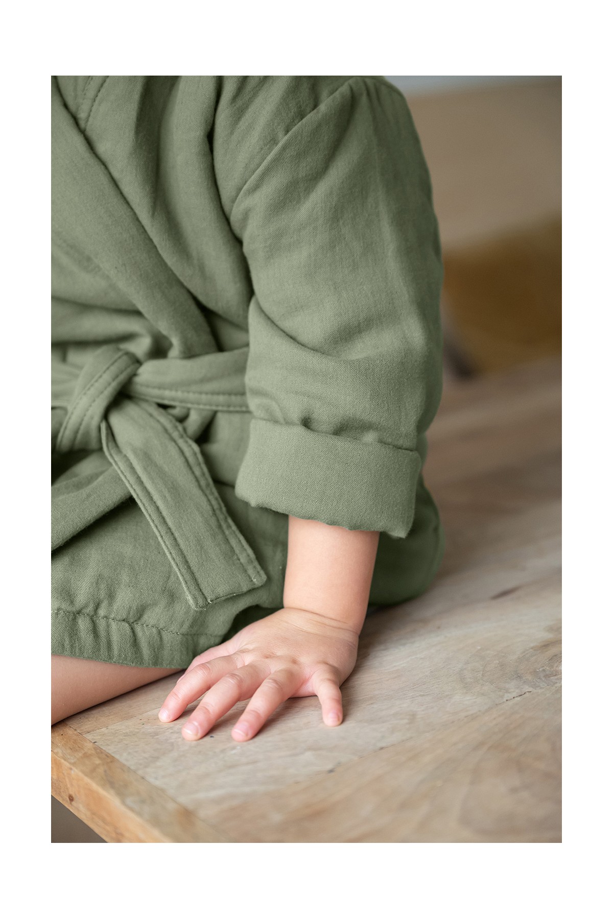 bata de algodón personalizada para niño