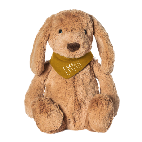 peluche perro suave con pañuelo personalizado