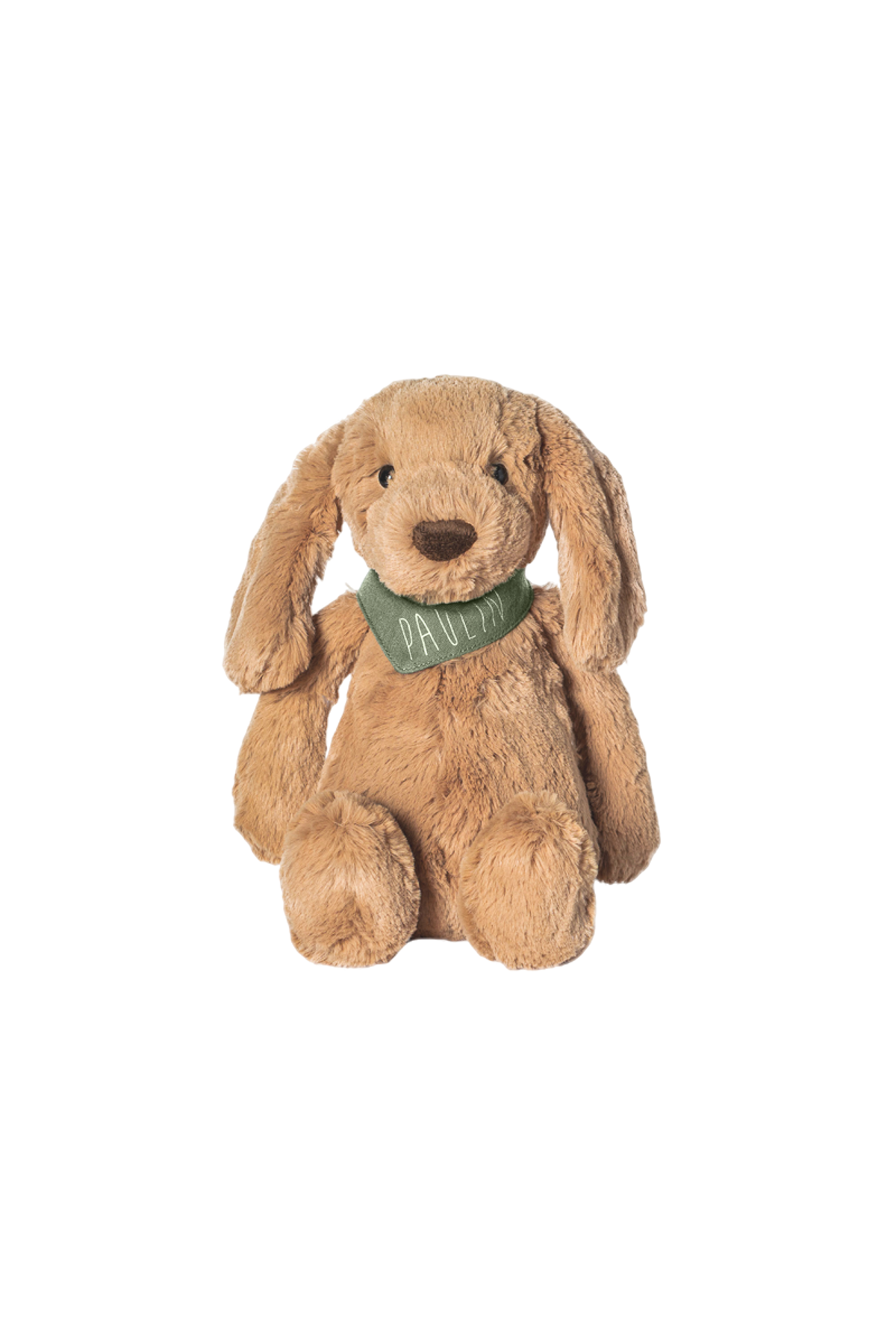 peluche perro suave con pañuelo personalizado