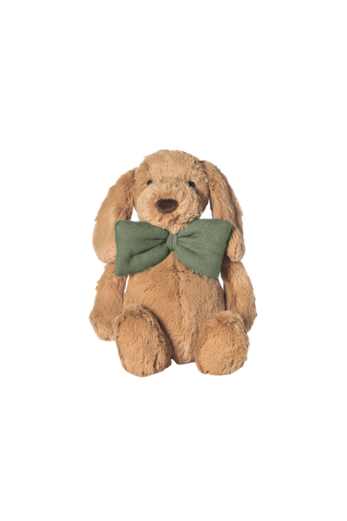 peluche perro suave con pajarita