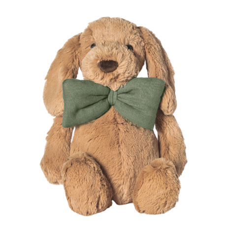 peluche perro suave con pajarita