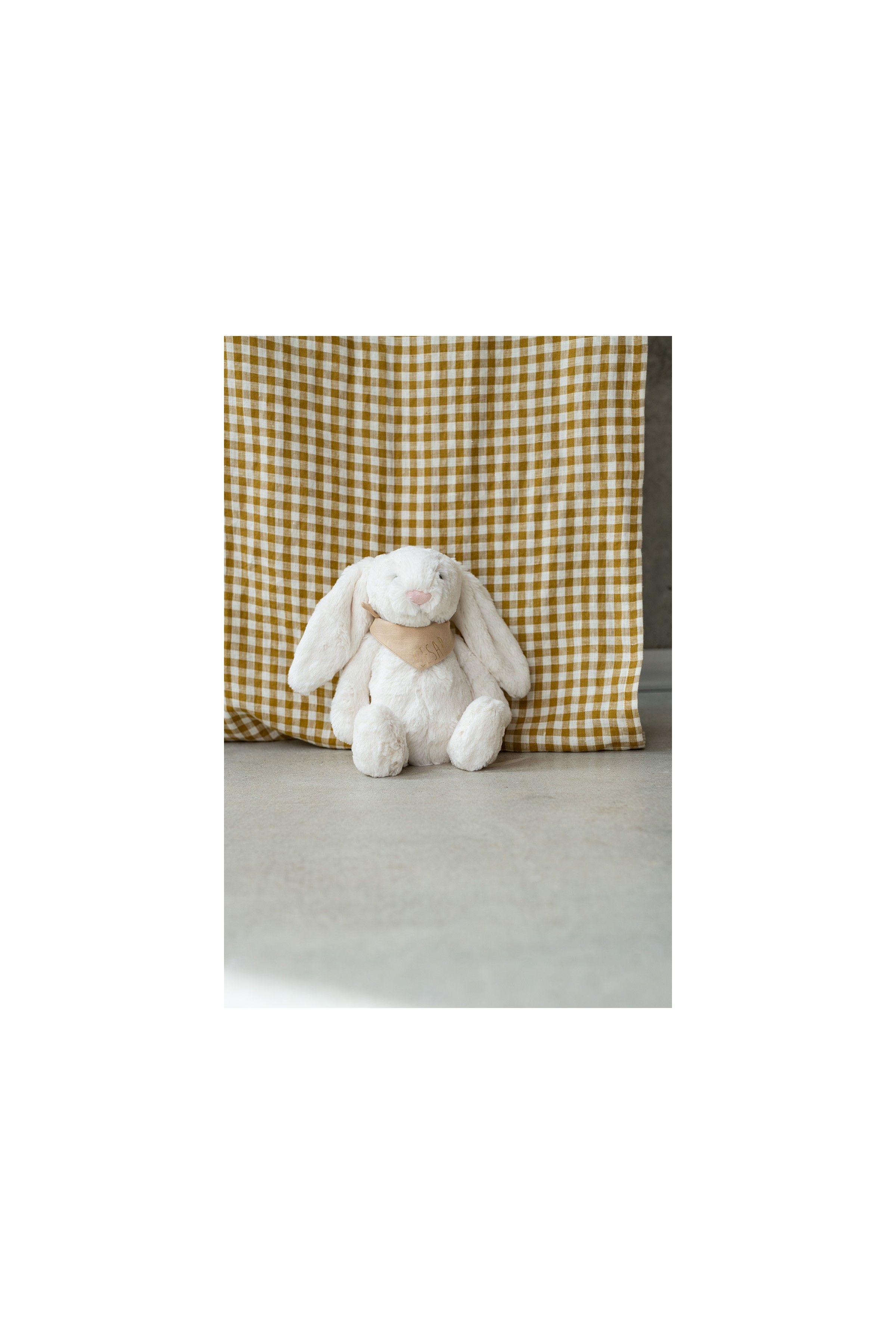 bonito pañuelo liso personalizable para doudou - muñeca