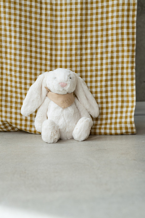 bonito pañuelo liso personalizable para doudou - muñeca