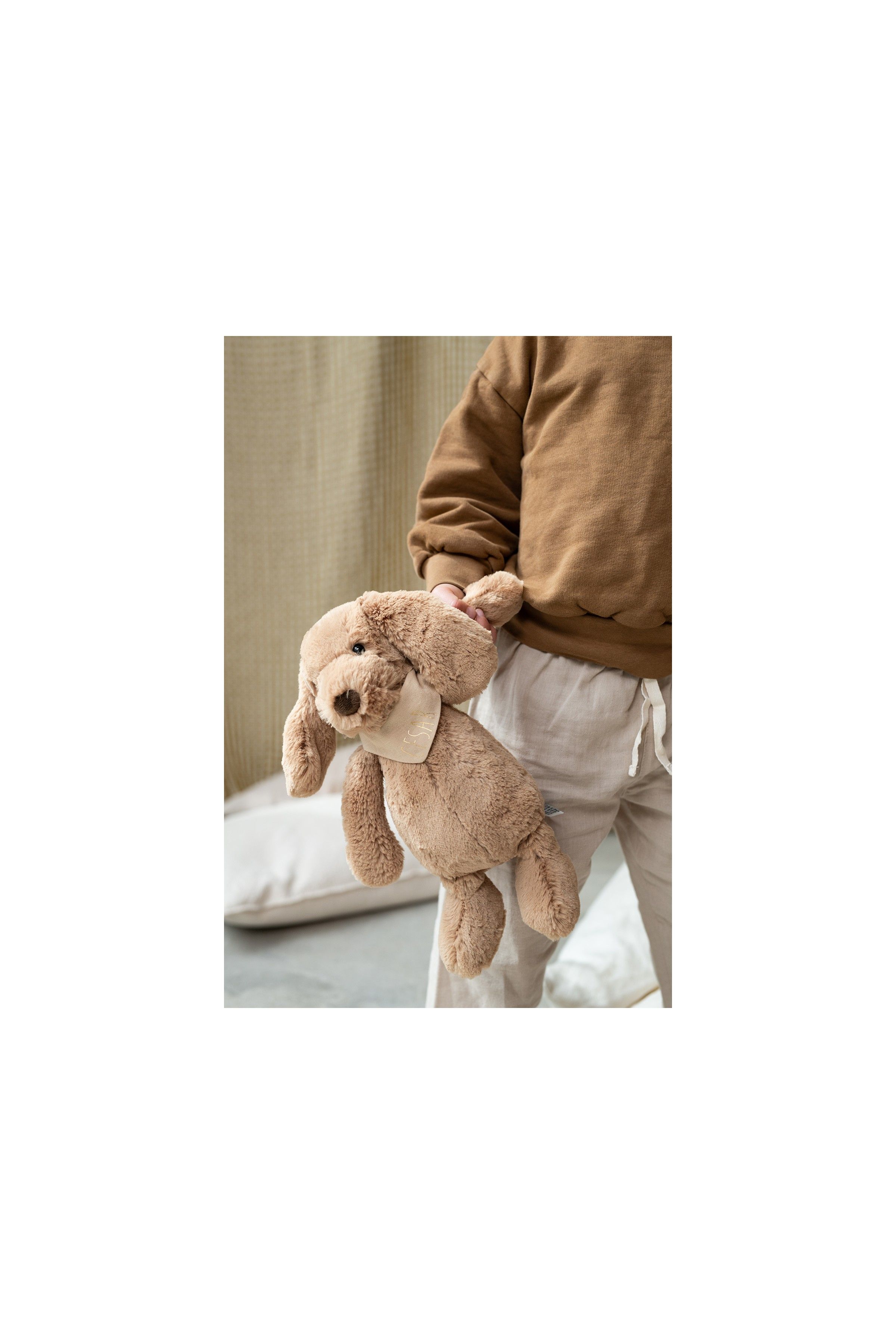 bonito pañuelo liso personalizable para doudou - muñeca