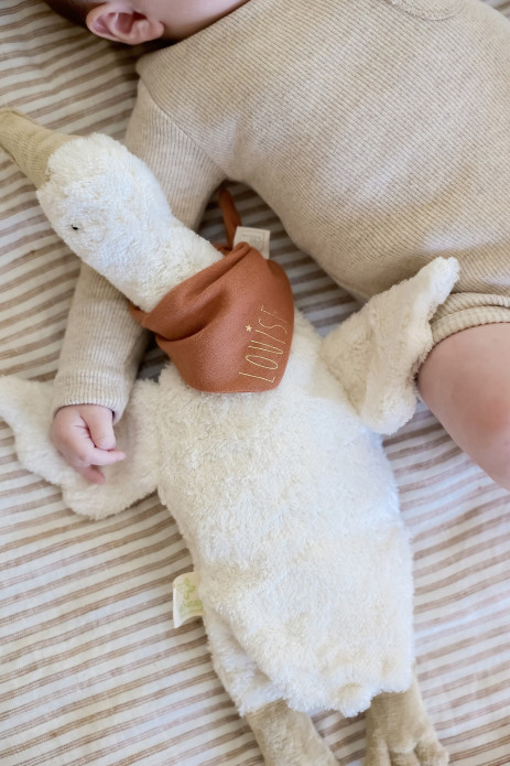 bonito pañuelo liso personalizable para doudou - muñeca
