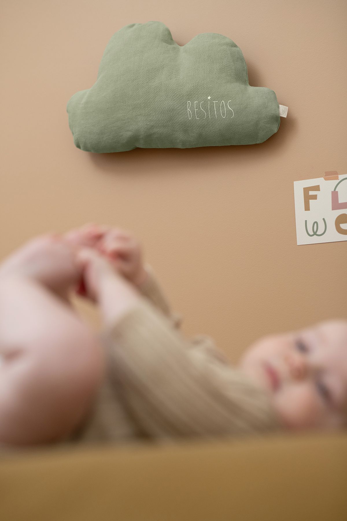 cojín en forma de nube personalizable - decoración habitación bebé niño