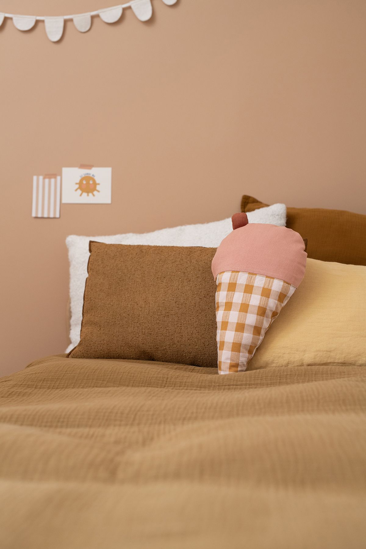 decoración original - mural - de mesa para habitación infantil - cojín helado personalizable - mural
