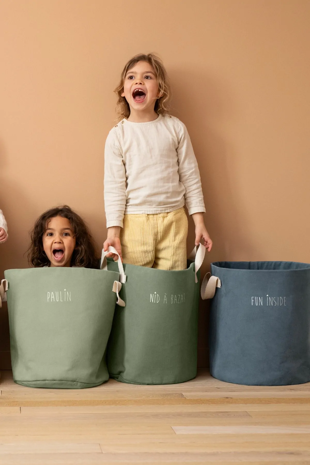 gran cesta de almacenamiento personalizada decoración habitación infantil
