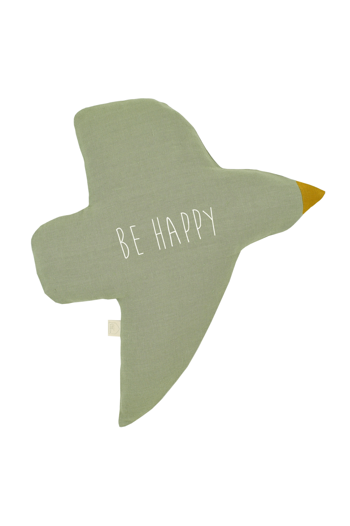 bonita decoración de pared para habitación infantil - forma de pájaro en lino para personalizar