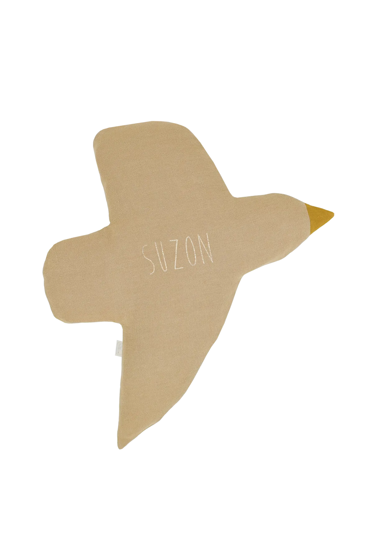 bonita decoración mural para habitación infantil - forma de pájaro en lino para personalizar