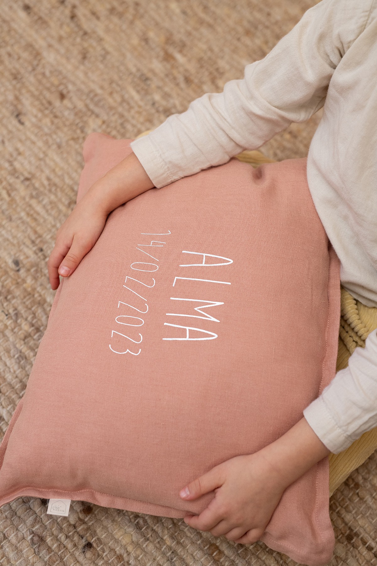 lovely plain rectangular linen cushion to personalize - living room bedroom decor