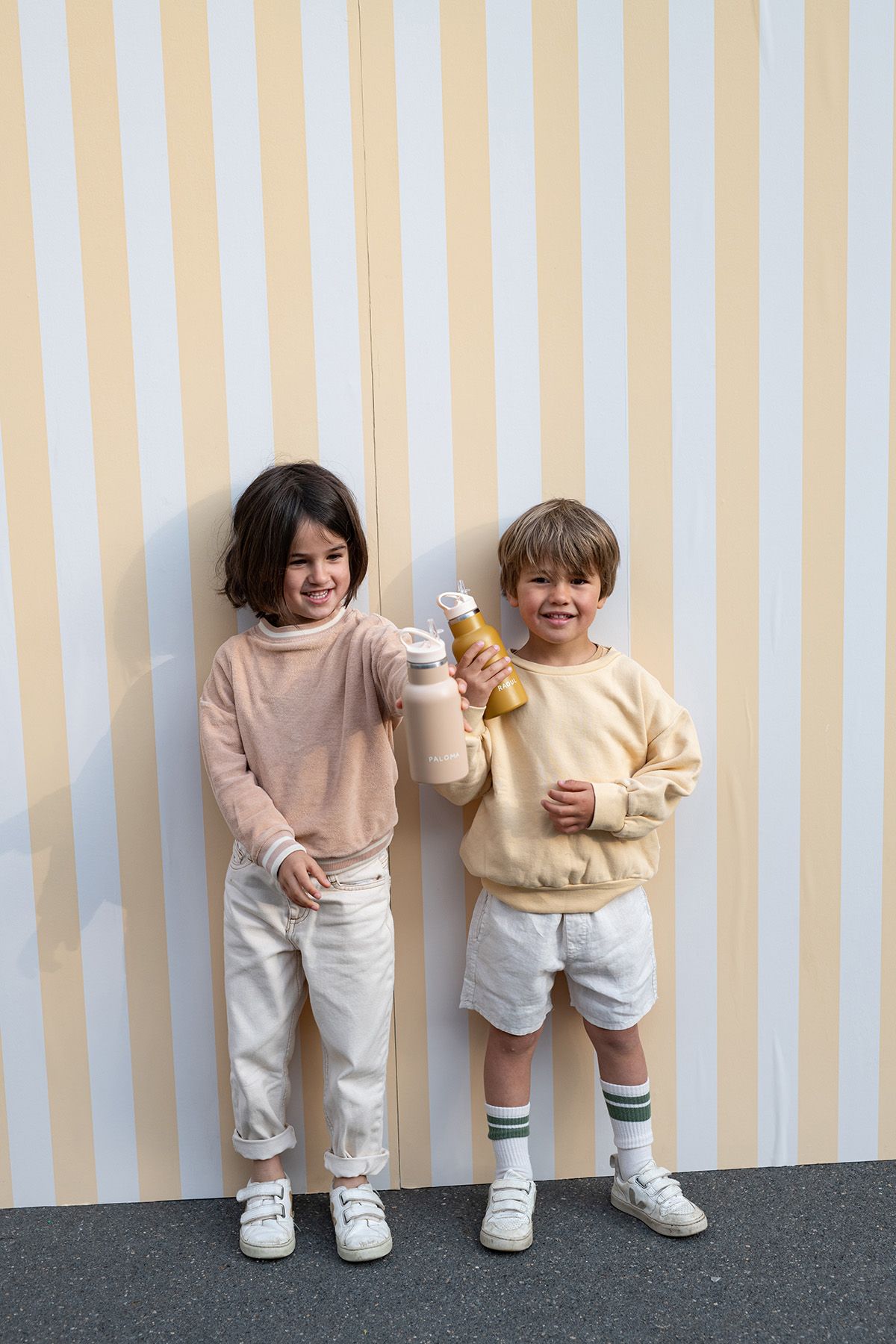 gourde à eau en inox pour enfant - unie et personnalisable