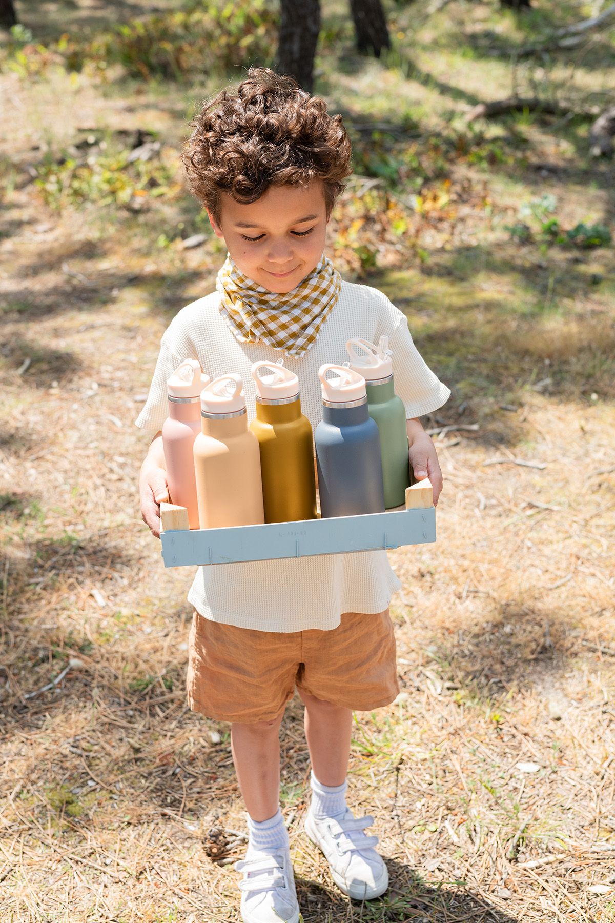 gourde à eau en inox pour enfant - unie et personnalisable