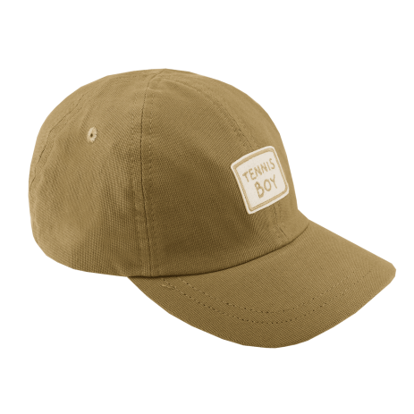 bonita gorra lisa y bordada para niño