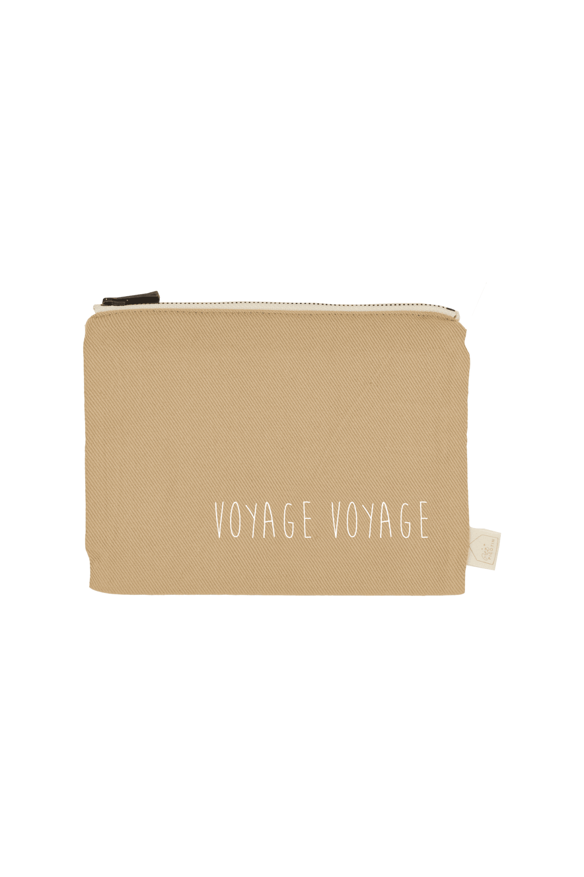bolsillo - portapasaportes personalizado con cremallera liso y de algodón