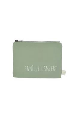 bolsillo - portapasaportes personalizado con cremallera liso y de algodón