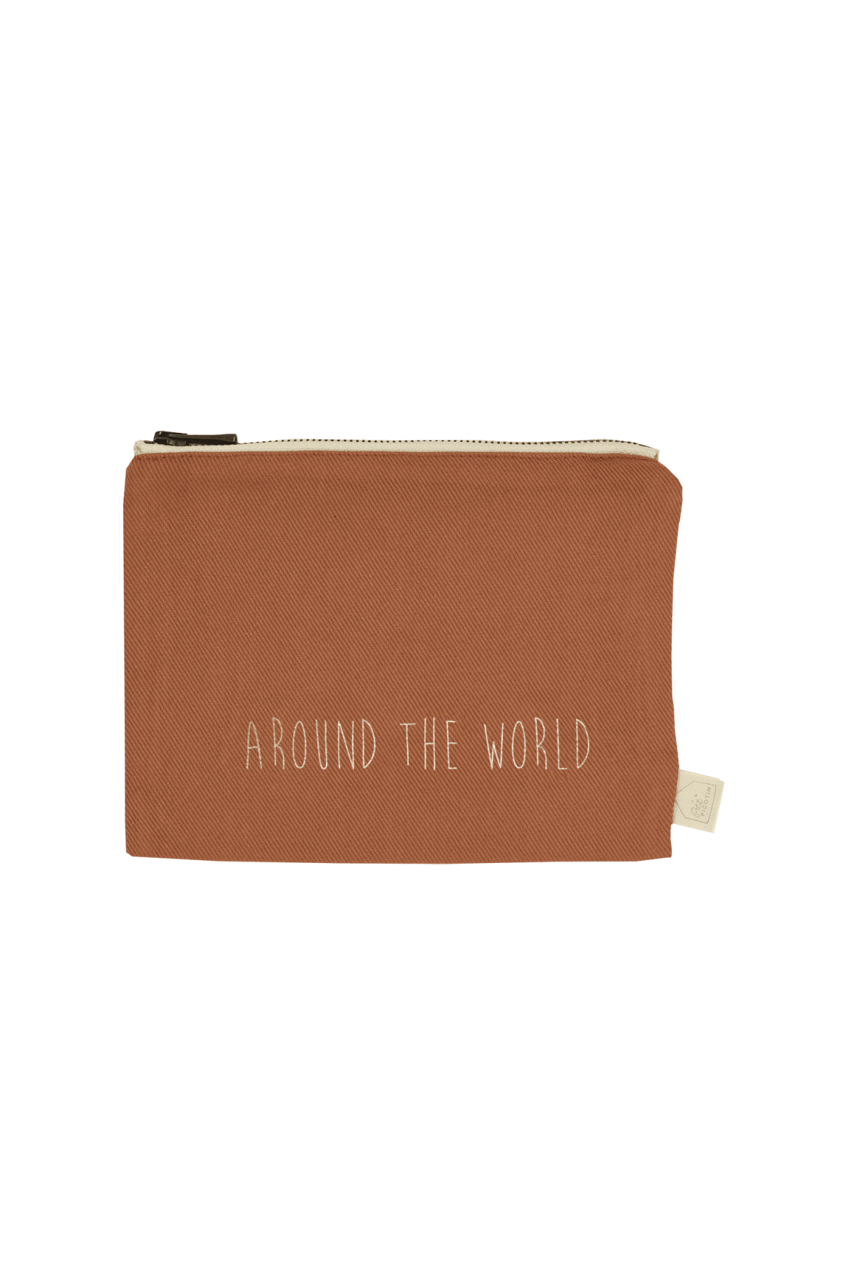 bolsillo - portapasaportes personalizado con cremallera liso y de algodón