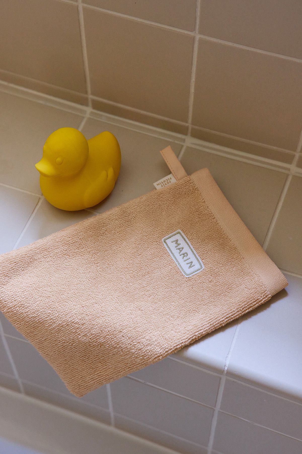 manopla de baño personalizada en esponja absorbente