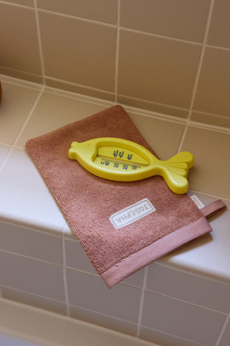 manopla de baño personalizada en rizo absorbente