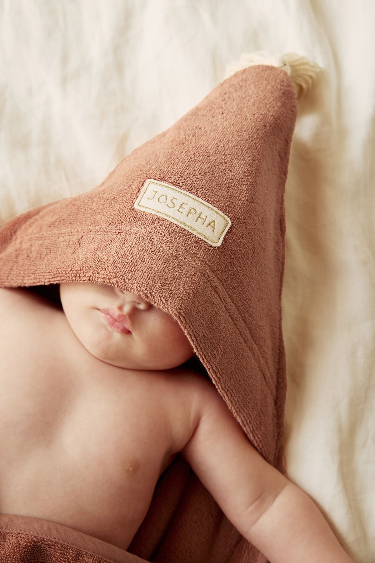 capa de baño de rizo personalizada para bebé