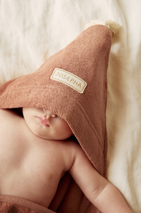 capa de baño de rizo personalizada para bebé