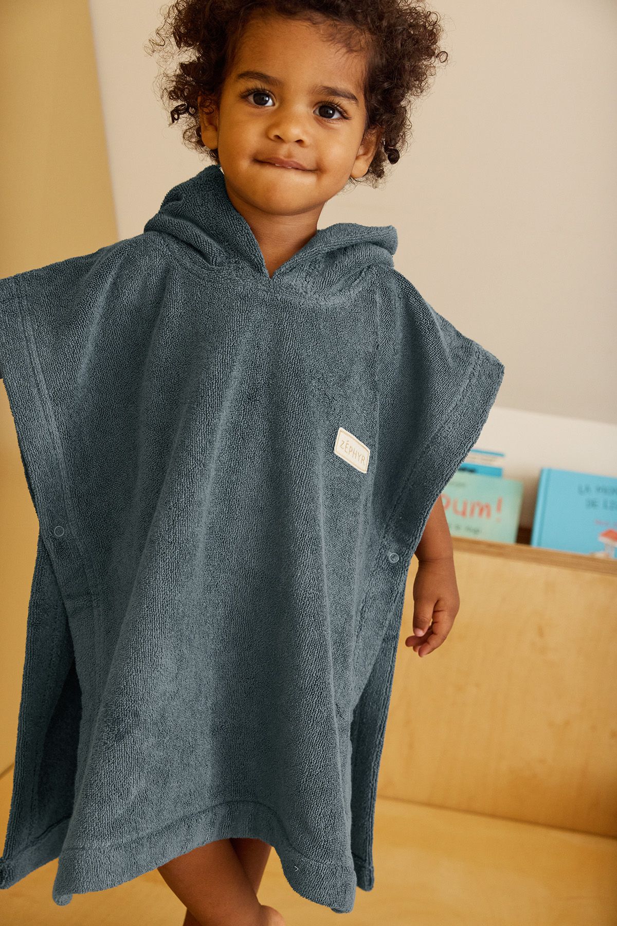 poncho infantil personalizado en rizo absorbente