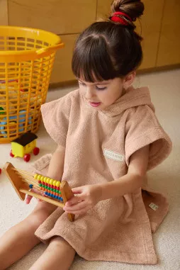 poncho infantil personalizado en rizo absorbente