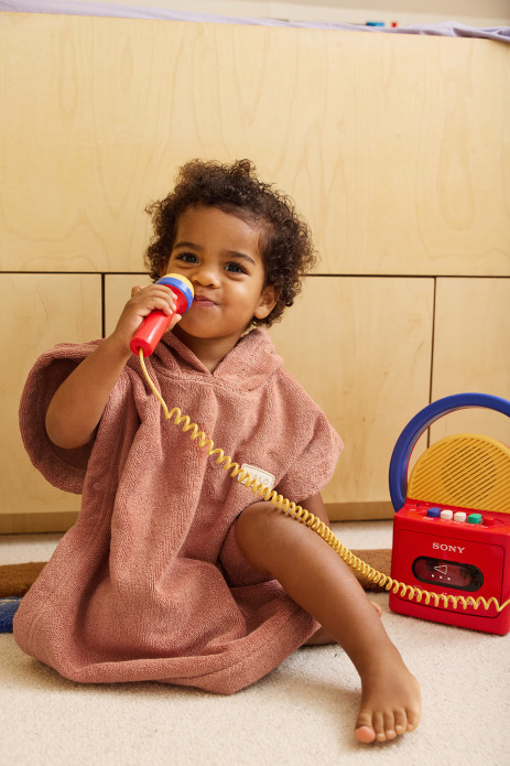 poncho infantil personalizado en rizo absorbente