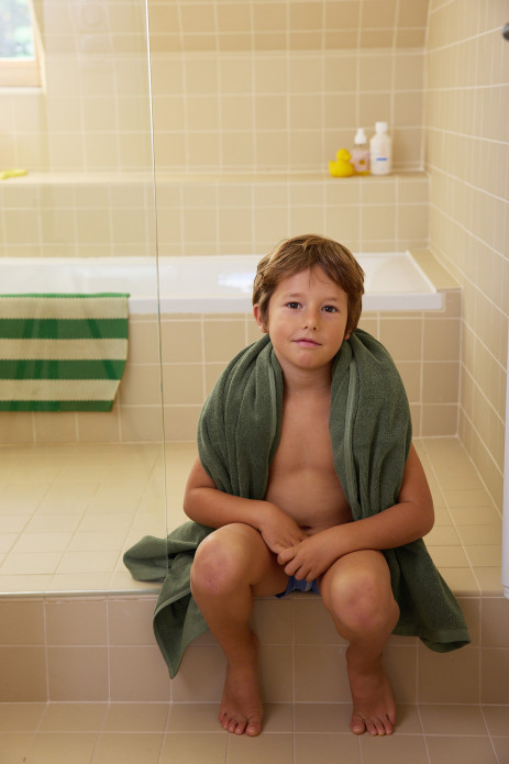 toalla de baño de rizo personalizada para niño