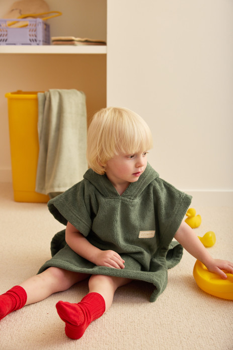poncho infantil personalizado en rizo absorbente