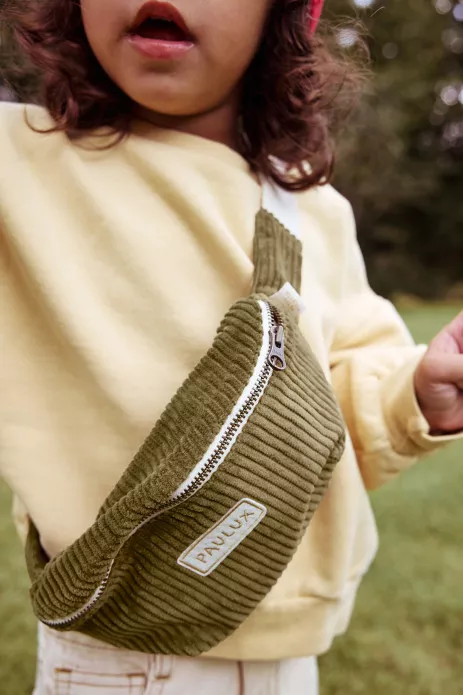 riñonera personalizable en terciopelo para niño