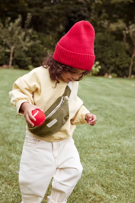 riñonera personalizable en terciopelo para niño