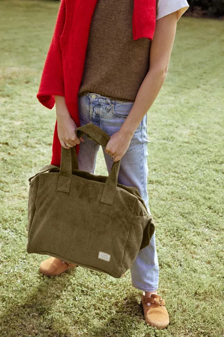 large customizable velvet weekend bag