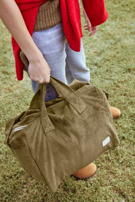 large customizable velvet weekend bag