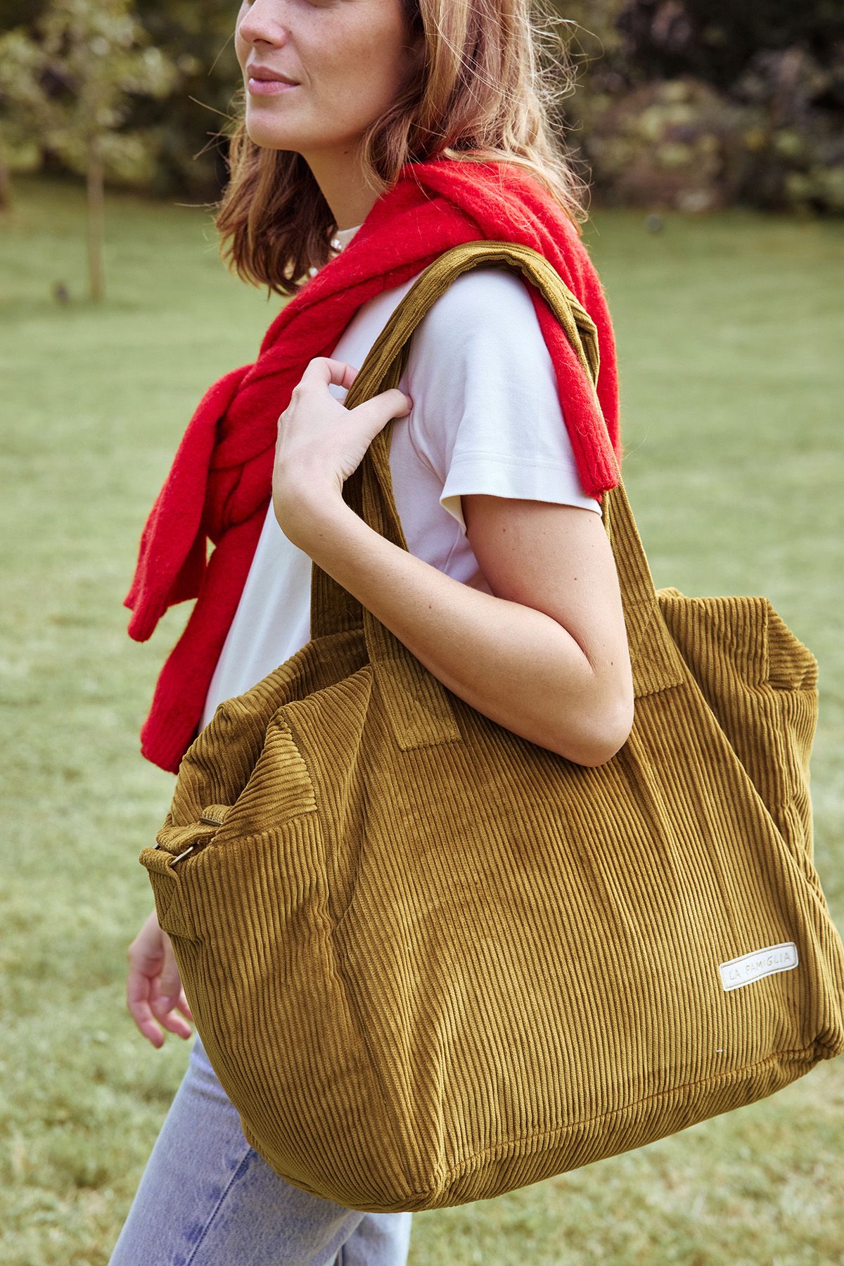 bolsa cambiadora en terciopelo personalizable