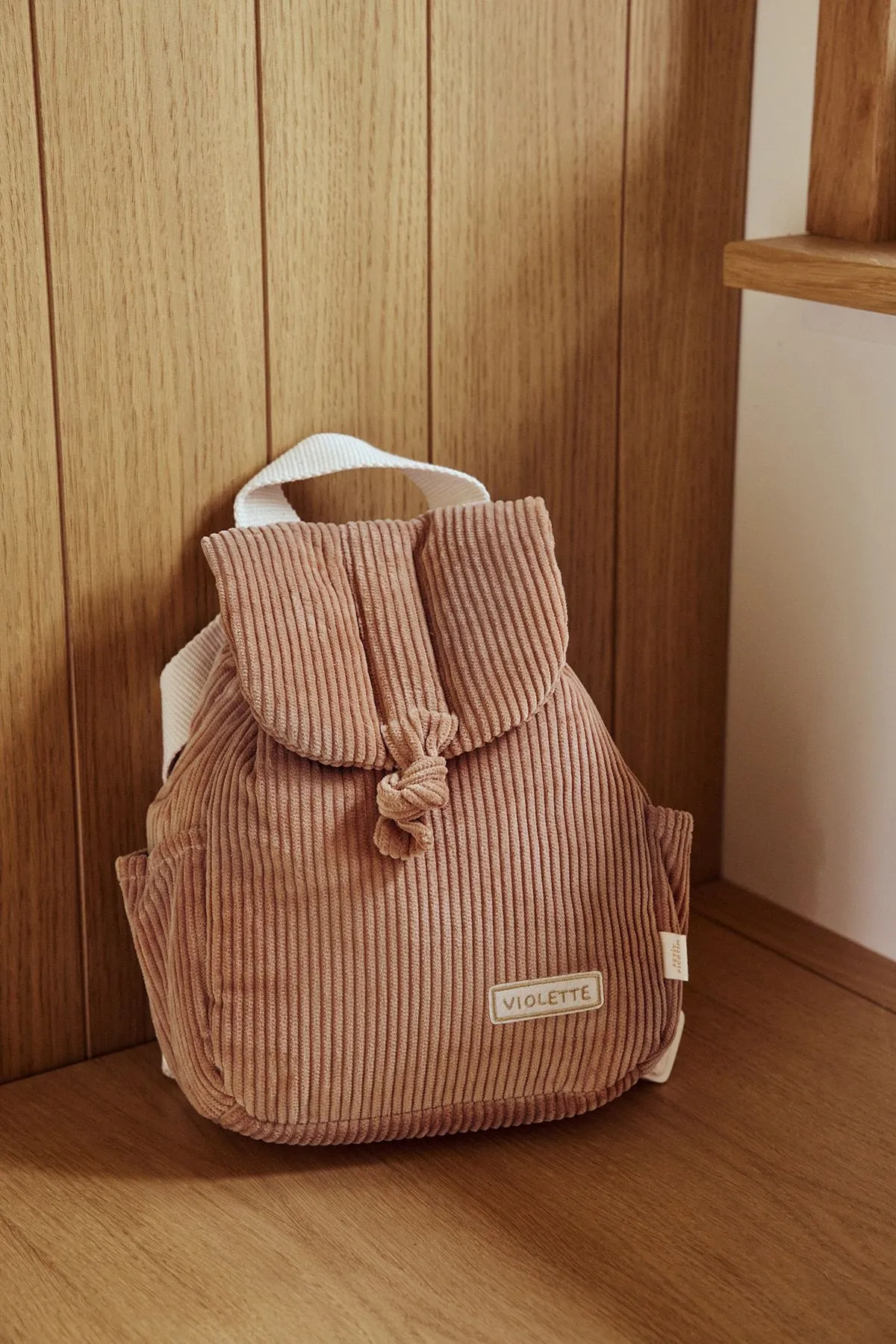 personalized velvet backpack