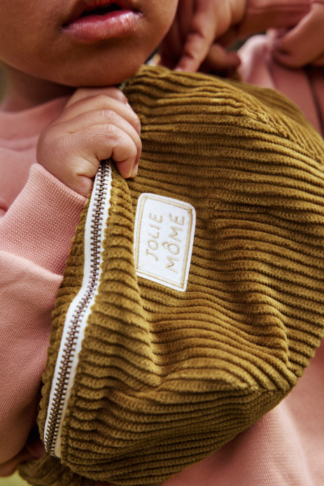 riñonera personalizable de terciopelo para niño