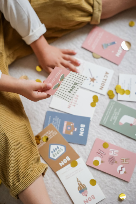Bonitas tarjetas de actividades para el calendario de Adviento personalizado
